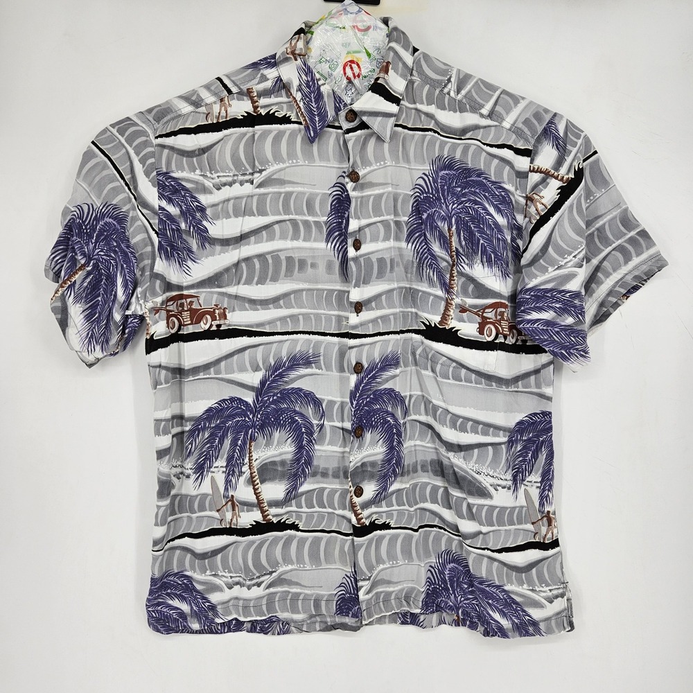 Kahala Hawaiian Shirt Mens Extra Large John Severson Short Sleeve Button Up